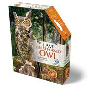 Madd Capp MDC6024 Puzzle da 300 Pezzi Sagomato - I Am Great Horned Owl