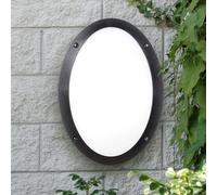 Plafoniera LED Maddi Nera IP66 E27 Ø33cm da Esterno - Fumagalli