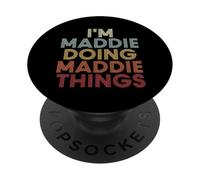 Maddie Name Maddie Personalized Name First Given PopSockets PopGrip Adesivo