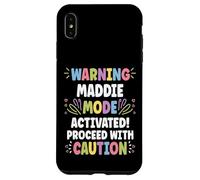 MADDIE Personalized Name Funny Cute Custom MADDIE Name Custodia per iPhone XS Max