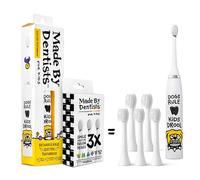 Made by Dentists Spazzolino elettrico per bambini - Spazzolino vibrante ricaricabile con timer, include 6 testine di ricambio, pulisce delicatamente i denti, ragazze e ragazzi, bambini e bambini dai 2