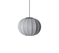 Made By Hand Anniversario Knit-Wit Ø45 Lampadario Rotondo Argento Glitter LED