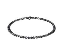 Made by Nami Bracciale in acciaio inox con chiusura a moschettone, di alta qualità, sobrio bracciale da uomo, diverse misure e antiruggine, regalo di compleanno per uomini