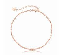 Made by Nami Cavigliera da donna in acciaio inox con forte chiusura a moschettone - diversi disegni - Cavigliera da donna oro o argento - cavigliera da ragazza - regalo per lei (oro), 8.8 inches