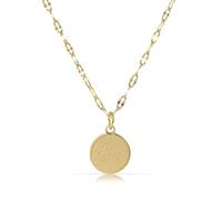 Made by Nami Collana da donna in oro con ciondolo portafortuna Good Luck in acciaio chirurgico 40 + 5 cm, regalo per donne, ipoallergenico, impermeabile, gioielli in oro, Anpassbar, Acciaio