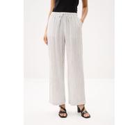 MADE BY - PANTALON - FLUIDE - RAYE Bianco - Abbigliamento S Bianco