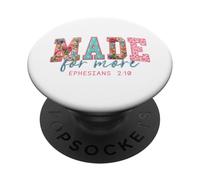 MADE for more Christian Faith Verse Efesini 2:10 PopSockets PopGrip Adesivo