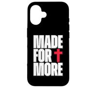 Made for More Cross Christian Faith Purpose Driven Life Custodia per iPhone 16