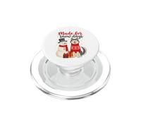 Made For Snow Days Husky Snowman Christmas Winter PopSockets PopGrip per MagSafe