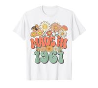 Made in 1961 Floral Hippie Groovy Daisy Flower 65th Birthday Maglietta
