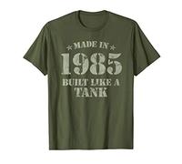 Made In 1985 Built Like A Tank, Militare, Compleanno Maglietta