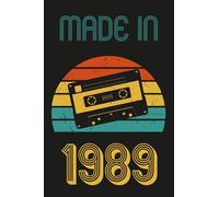 Made in 1989: 80s 90s Lined Notebook / Journal Gift, 120 Pages, 6x9, Soft Cover, Matte Finish/ gifts for mom,dad,son,sister,brother,daughter