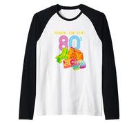 Made in 80s, Vintage 80's, I Love 80's Era Graphic Design Maglia con Maniche Raglan