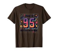 Made in 95 Better with Age Regalo di Compleanno Retro Gaming Maglietta, Uomo, Marrone, L