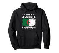 Made in Algeria a Long Time Ago Proud Algerian Algeria Flag Felpa con Cappuccio