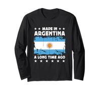 Made in Argentina a Long Time Ago Argentinian Argentina Flag Maglia a Manica