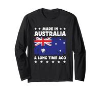 Made in Australia a Long Time Ago Australian Australia Flag Maglia a Manica