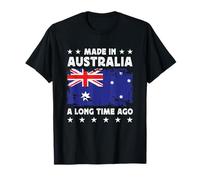 Made in Australia a Long Time Ago Australian Australia Flag Maglietta