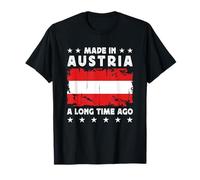 Made in Austria a Long Time Ago Proud Austrian Austria Flag Maglietta