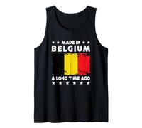 Made in Belgium a Long Time Ago Proud Belgian Belgium Flag Canotta