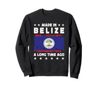 Made in Belize a Long Time Ago Proud Belizean Belize Flag Felpa