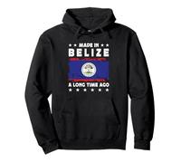Made in Belize a Long Time Ago Proud Belizean Belize Flag Felpa con Cappuccio