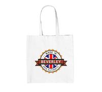Made IN Beverley 100% Autentico - Borsa Tote IN Tela - Nato IN Hometown Personal