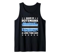 Made in Botswana a Long Time Ago Motswana Botswana Flag Canotta
