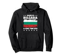 Made in Bulgaria a Long Time Ago Bulgarian Bulgaria Flag Felpa con Cappuccio