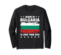 Made in Bulgaria a Long Time Ago Bulgarian Bulgaria Flag Maglia a Manica