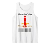Made in China Checkmate Sarcastico Strategia politica Umorismo Canotta
