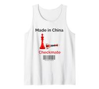 Made in China Checkmate Sarcastico Strategia politica Umorismo Canotta