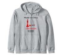 Made in China Checkmate Sarcastico Strategia politica Umorismo Felpa con Cappuccio