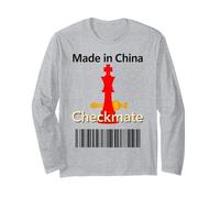 Made in China Checkmate Sarcastico Strategia politica Umorismo Maglia a Manica
