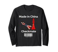Made in China Checkmate Sarcastico Strategia politica Umorismo Maglia a Manica
