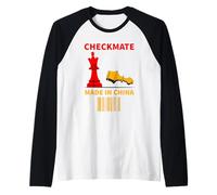 Made in China Checkmate Sarcastico Strategia politica Umorismo Maglia con Maniche Raglan