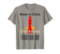 Made in China Checkmate Sarcastico Strategia politica Umorismo Maglietta