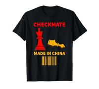 Made in China Checkmate Sarcastico Strategia politica Umorismo Maglietta