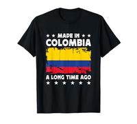 Made in Colombia a Long Time Ago Colombian Colombia Flag Maglietta