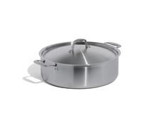 Made In Cookware - Pentola Rondeau in Acciaio Inossidabile da 10 Quarti con Coperchio - Prodotto in Italia - Rivestimento Inossidabile a 5 Strati - Pentole Professionali - Compatibile con Induzione