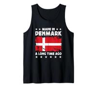 Made in Denmark a Long Time Ago Proud Danish Denmark Flag Canotta