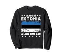 Made in Estonia a Long Time Ago Proud Estonian Estonia Flag Felpa