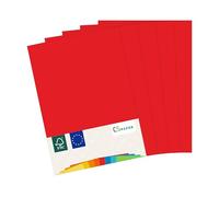 MADE IN EU 50 fogli di carta colorata ROSSO A4 80 g/m² CS Paper - carta per stampanti, carta per fotocopie, carta universale per la stampa, il crafting e la piegatura in formato A4