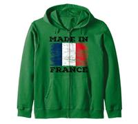 Made in France with French Flag Novelty Graphic Cool Designs Felpa con Cappuccio