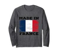 Made in France with French Flag Novelty Graphic Cool Designs Maglia a Manica