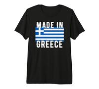 Made in Greece Bandiera Greca Retro Vintage Maglietta Premium