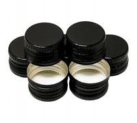 made in home 100 tappi a vite in alluminio, 28 mm, tappi filettati di ricambio, per bottiglie, colore nero, 28/18