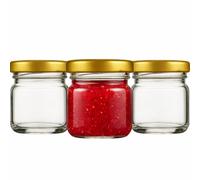 made in home - Mini bicchieri da 40 ml, barattoli di conserve, barattoli di spezie con coperchio a vite, bicchieri invertiti, bicchieri da degustazione, barattoli di marmellata, barattoli di miele