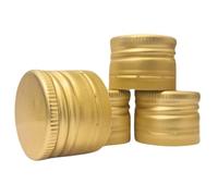 made in home Tappo a vite dorato, 31,5 mm x 24 mm, tappi di ricambio, coperchio per bottiglie (confezione da 100 tappi)