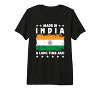 Made in India a Long Time Ago Proud Indian India Flag Maglietta Premium